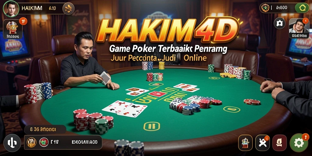 Screenshot gameplay HAKIM4D menampilkan keseruan bermain Poker.
