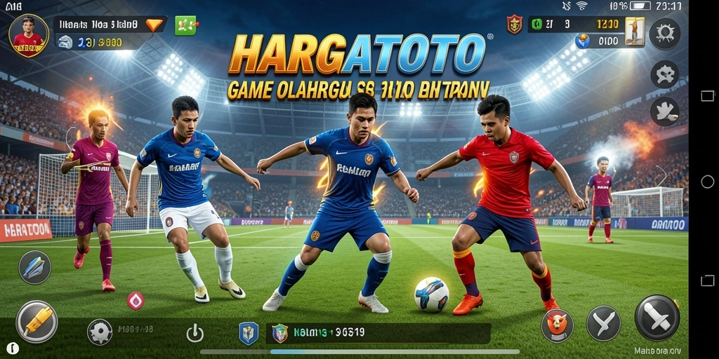 Tampilan gameplay HARGATOTO dengan aksi olahraga yang seru.