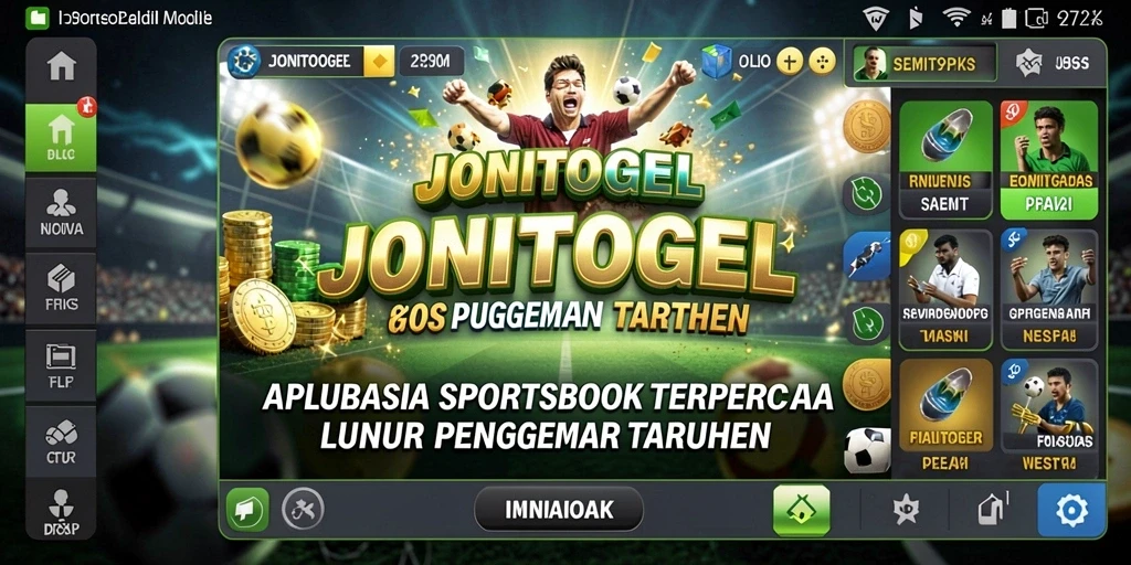 Tampilan antarmuka <strong>JONITOGEL</strong> saat melakukan taruhan olahraga secara live.