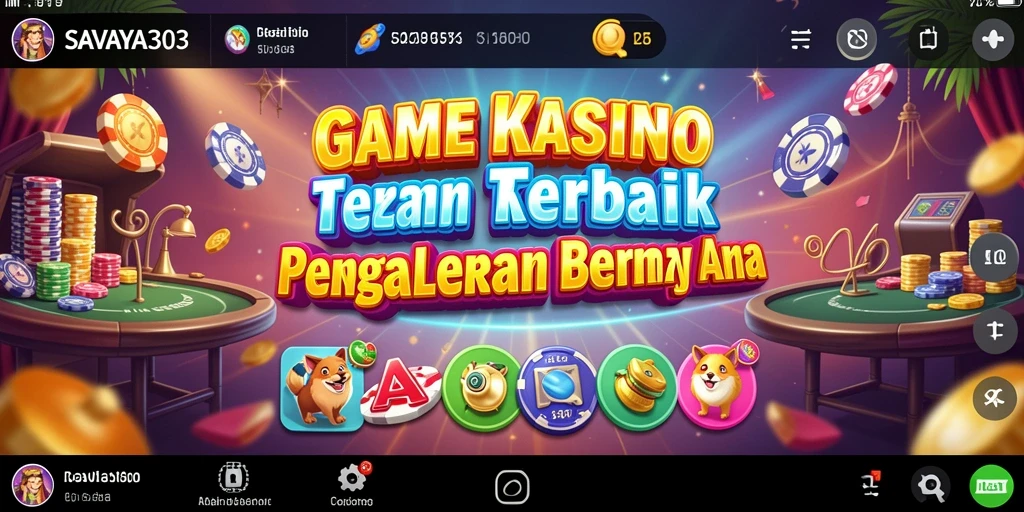Tampilan screenshot utama SAVAYA303 menampilkan gameplay kasino yang seru.