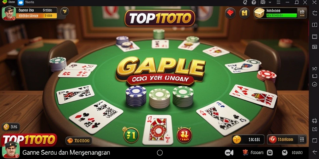 Tampilan gameplay seru di aplikasi TOP1TOTO.